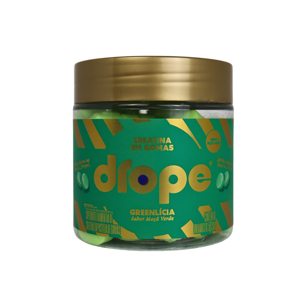 Drope Creatina Em Gomas Maçã Verde - 60 Gomas